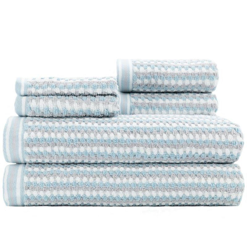 6pc Wakefield Bath Towel Set Light Blue - CARO HOME