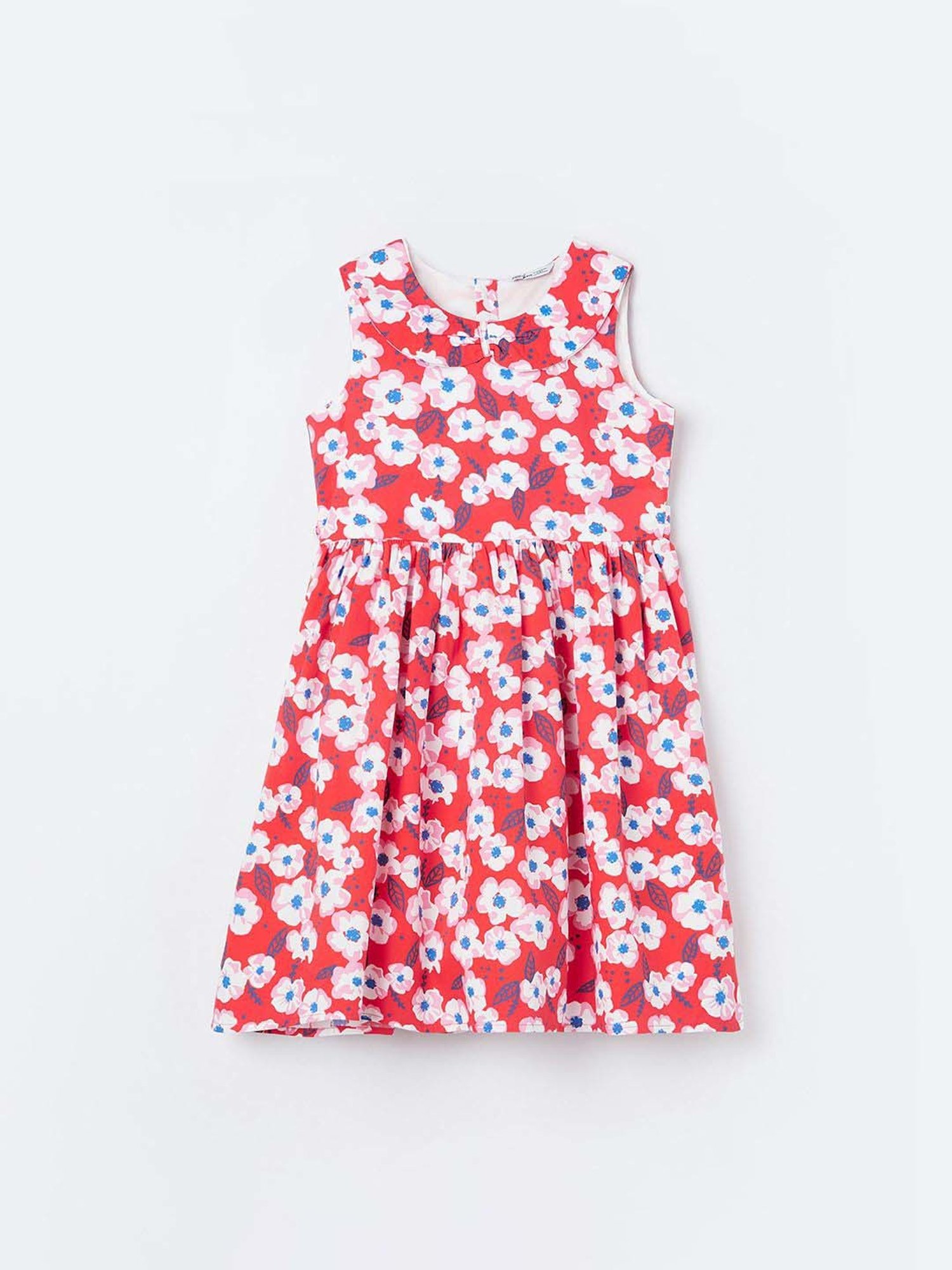 Fame Forever by Lifestyle Girls Peach Cotton Floral Dress