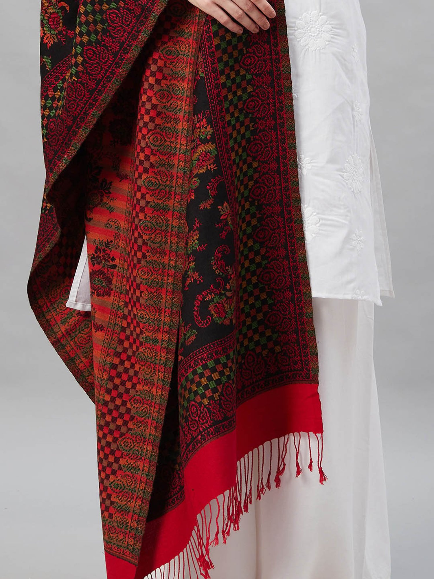 Indo Era Black Dupatta