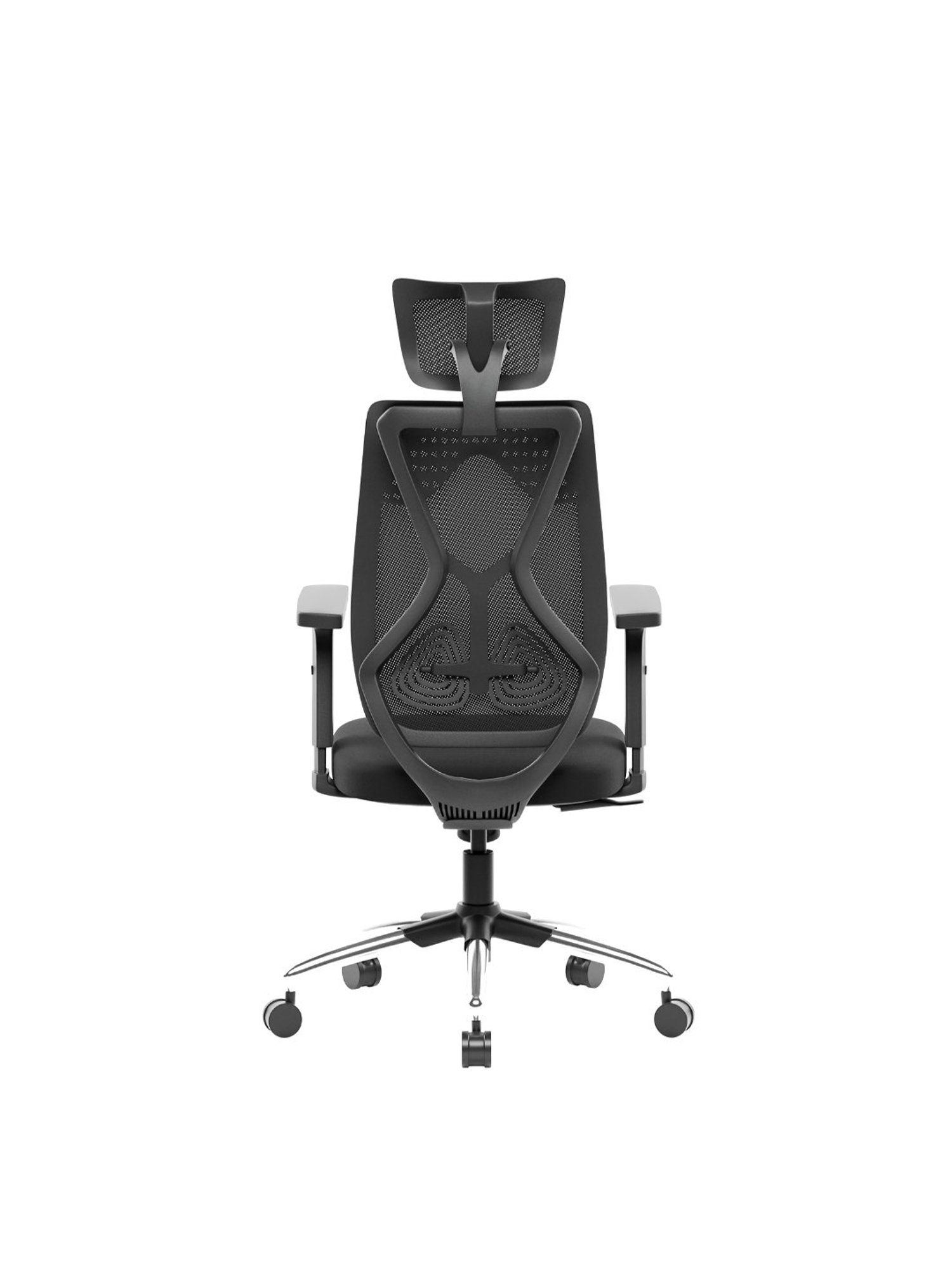 Green Soul Zodiac Black Plastic High Back Office Chair