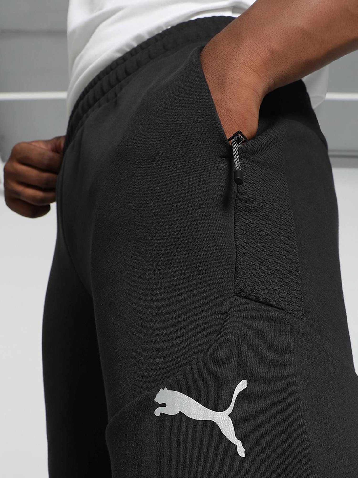 Puma Black Slim Fit Sports Shorts