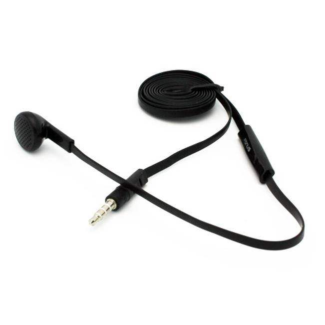 Flat Wired Headset MONO Handsfree Earphone Mic for Google Pixel XL - HTC 10 - Huawei Mate 10, P10 P9 - LG G Pad 10.1 7.0 8.0 8.3 F 8.0 X8.3, G5 G6 G7 ThinQ, Stylo 3, V20 V30 D8G