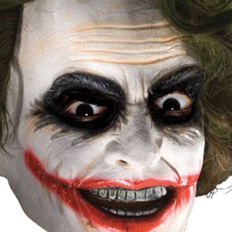 Joker 3/4 Vinyl Mask with Hair - One Size