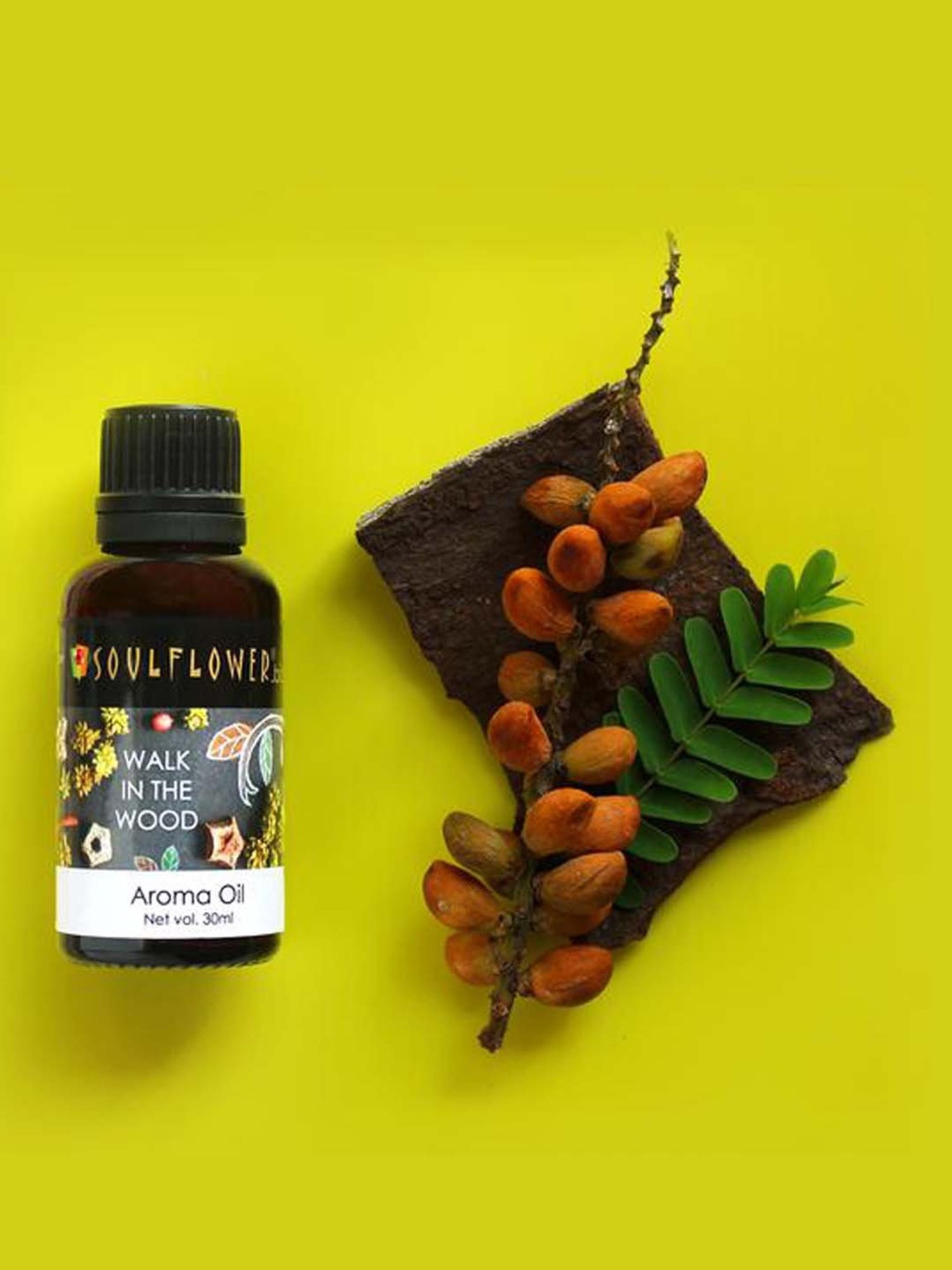 Soulflower Walk In The Wood Aroma Oil (30 ml) - Set of 1