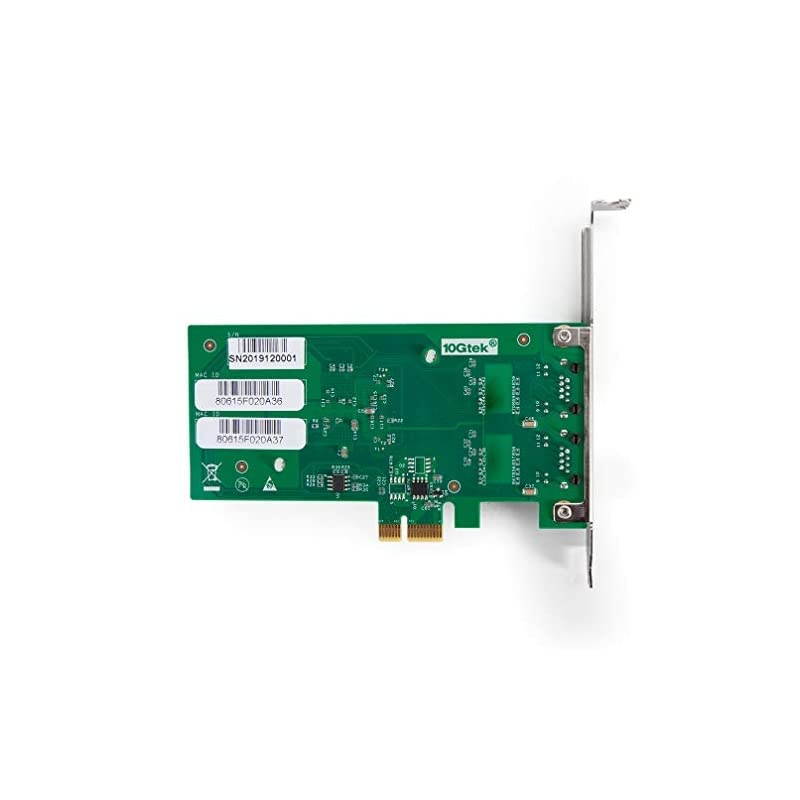 Gigabit Ethernet Converged Network Card with Intel 82576 Chip Dual RJ45 Ports PCI Express 21 X1 Compare to Intel E1G42ET
