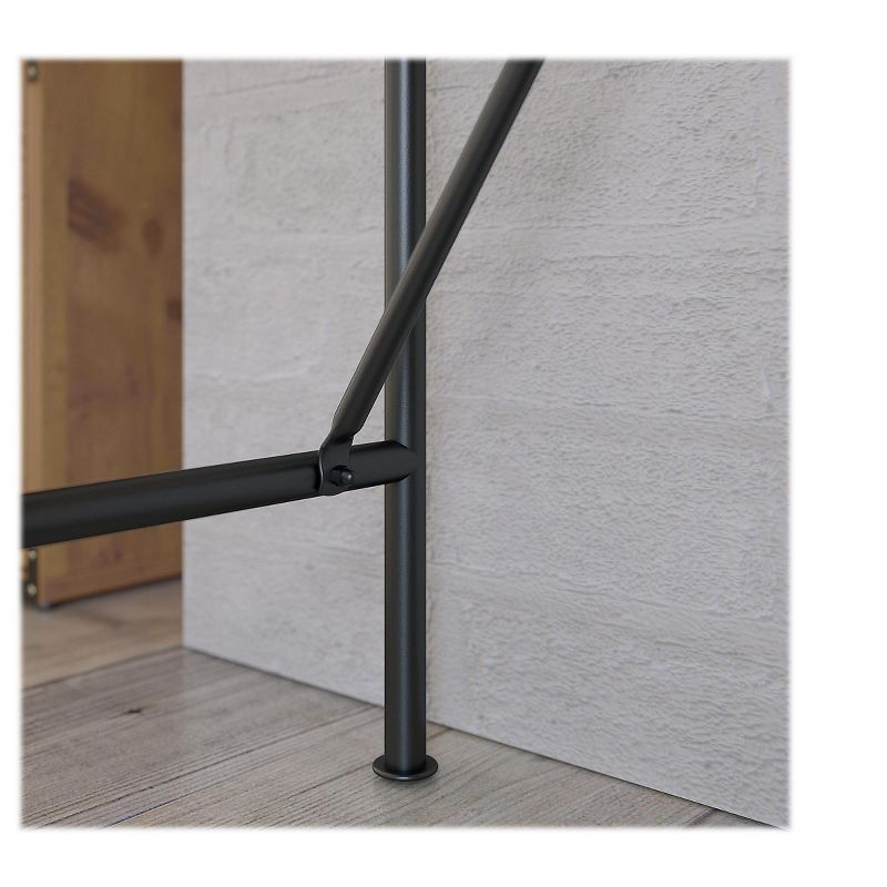 Bush Furniture Ironworks 60 L-Shaped Desk Vintage Golden Pine KI50112-03