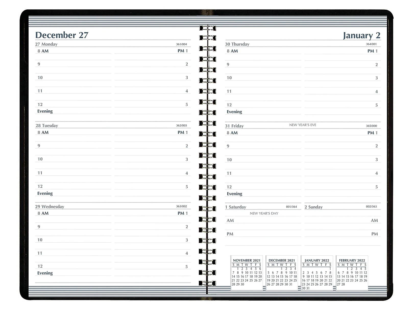 House of Doolittle 2022 5" x 8" Appointment Planner Black 27802-22