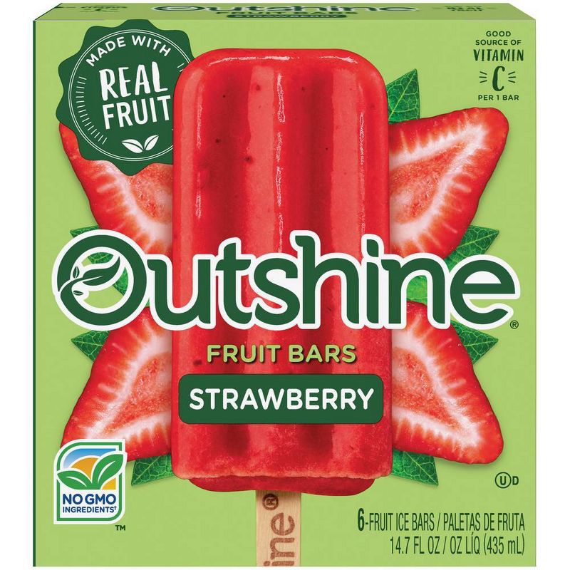 Outshine Strawberry Frozen Fruit Bar - 6ct