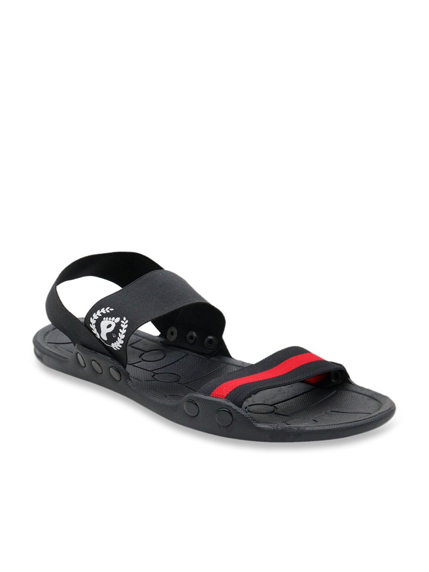 Prolific Men's Jet Black Sling Back Sandals