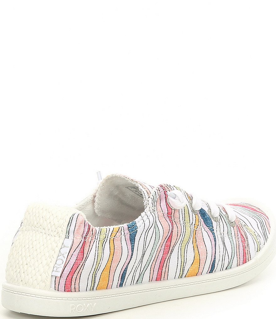 Roxy Bayshore III Canvas Striped Slip-On Sneakers