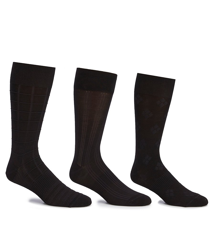 Roundtree & Yorke Extended Size 3-Pack Socks