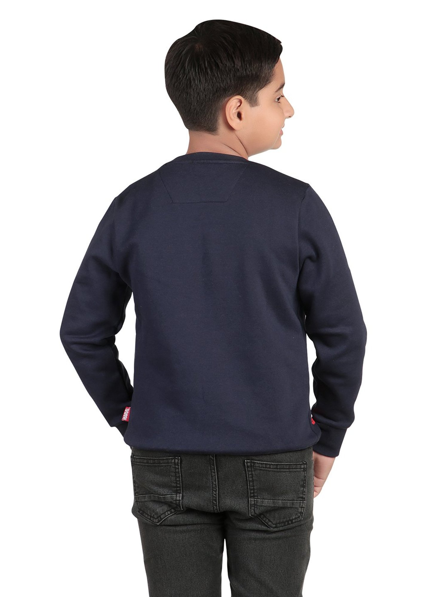 Bodycare Kids Navy Printed Full Sleeves Sweatshirt