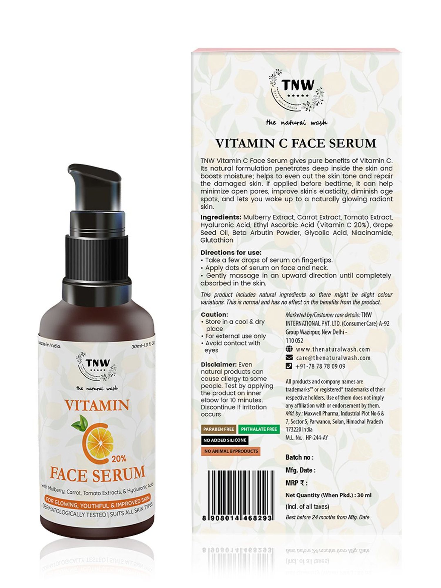TNW-The Natural Wash Vitamin C Face Serum - 30 ml