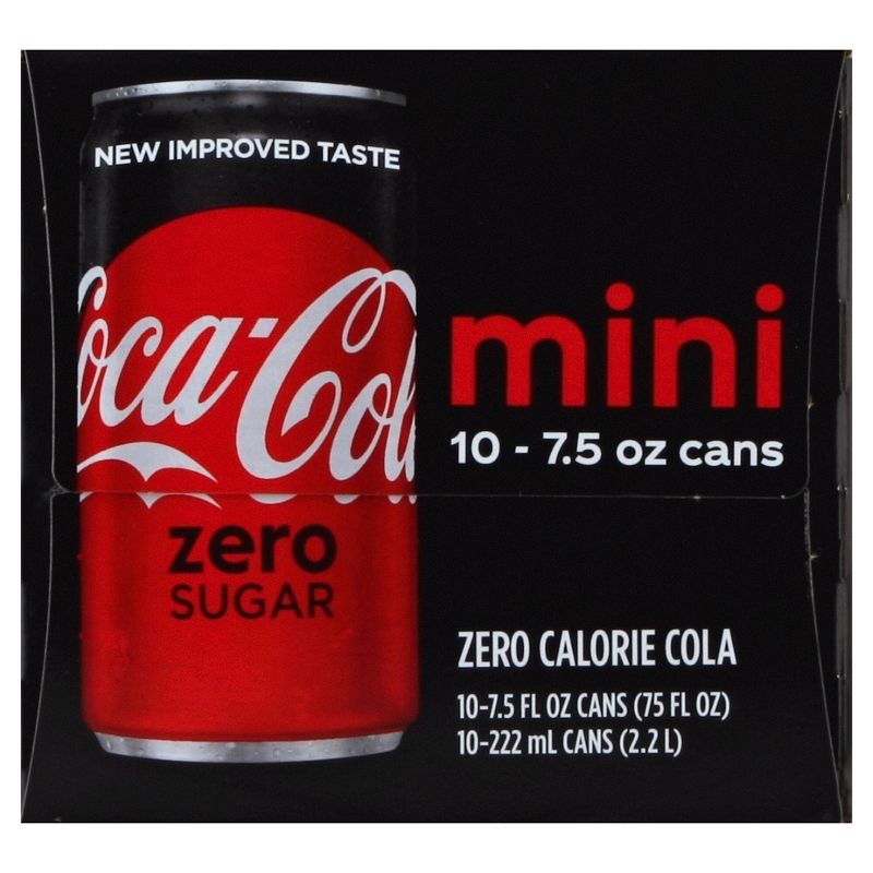 Coca-Cola Zero Sugar - 10pk/7.5 fl oz Mini-Cans