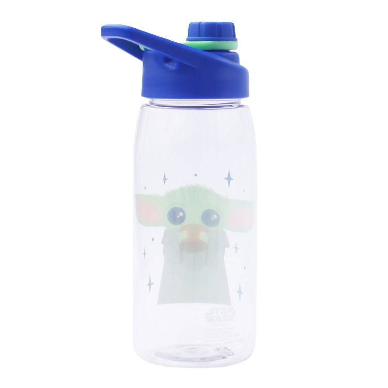 Star Wars: The Mandalorian 20oz Plastic Baby Yoda Tritan Water Bottle with Stickers