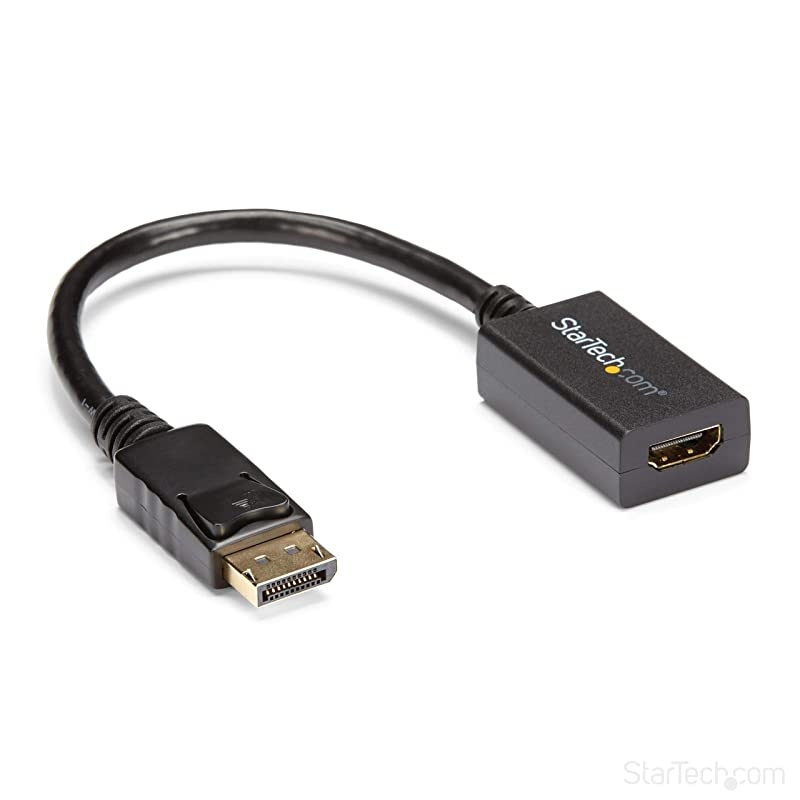 com DisplayPort (Male) to HDMI (Female) Adapter Converter - 1920x1200 - Latching DP Connector - DisplayPort Laptop or Desktop to HDMI (Female) to Connect HDMI Monitor/ Video Cable (DP2HDMI2)