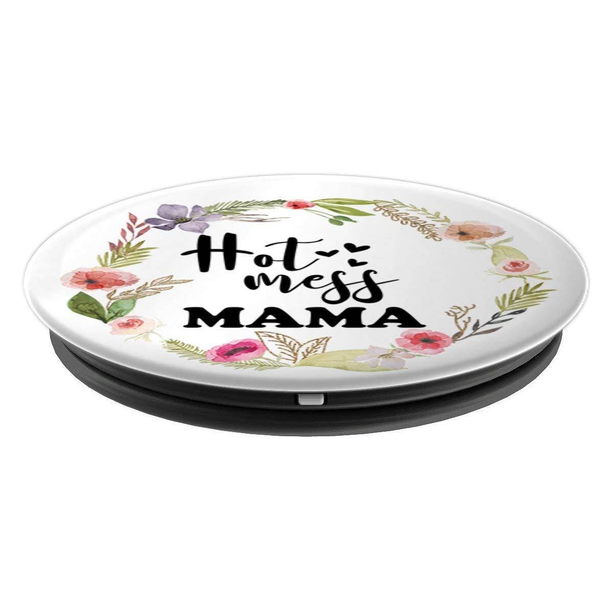 Hot Mess Mama - Funny Parenting Mother Slogan