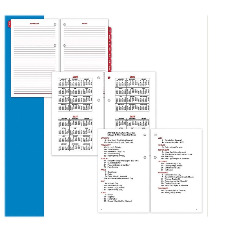 AT-A-GLANCE 2021 7.38 x 4.5 Desk Calendar Refill, White E7125021