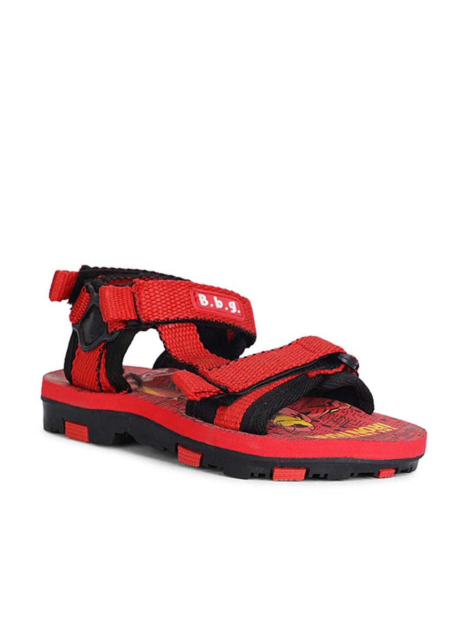 Disney by Bata Kids Red Floater Sandals