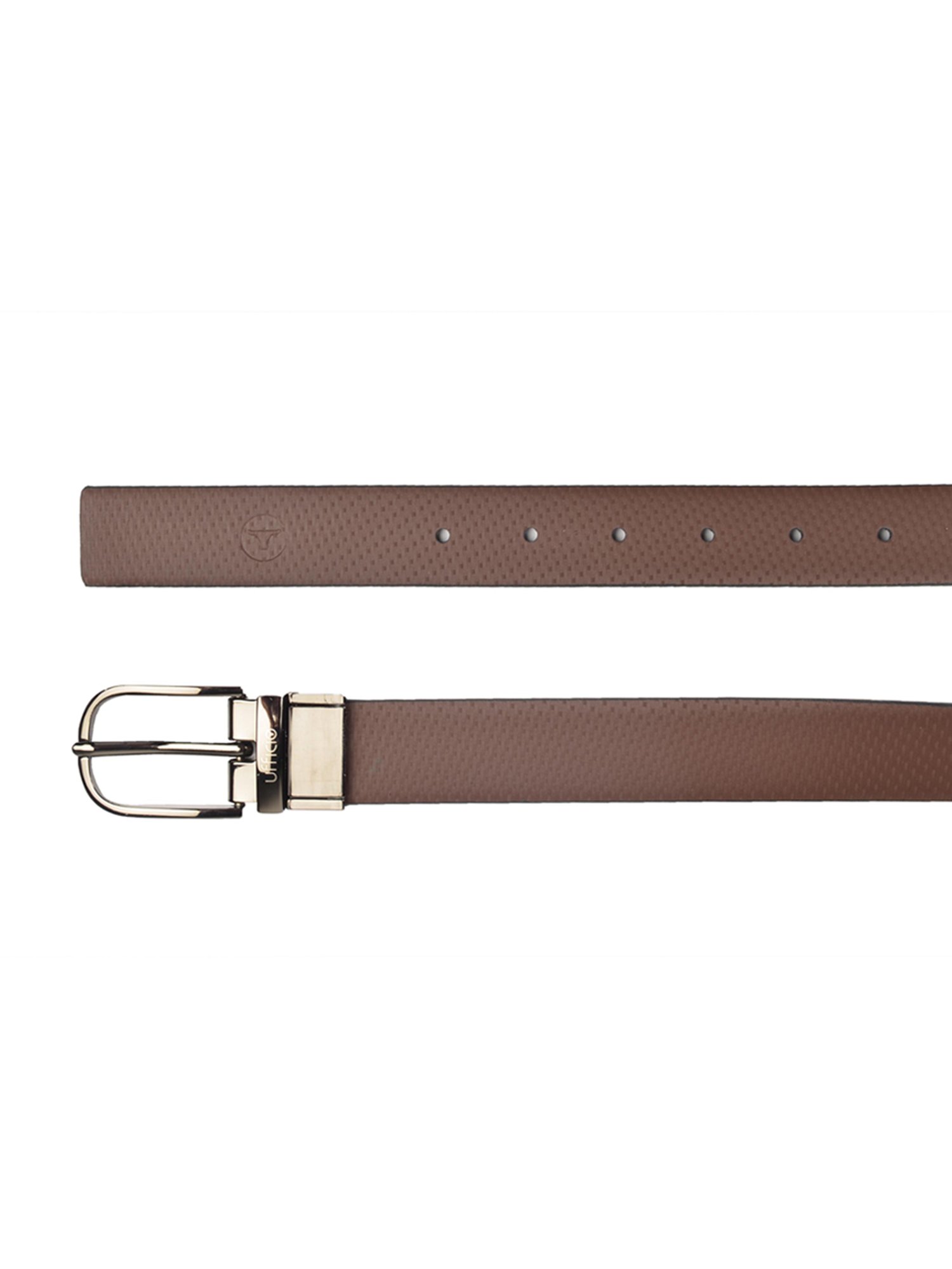 BULCHEE Black & Brown Leather Reversible Formal Belt for Men