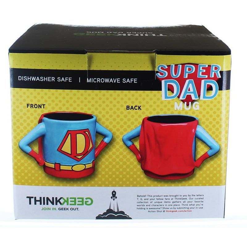 ThinkGeek, Inc. Superhero Dad 15oz Ceramic Mug