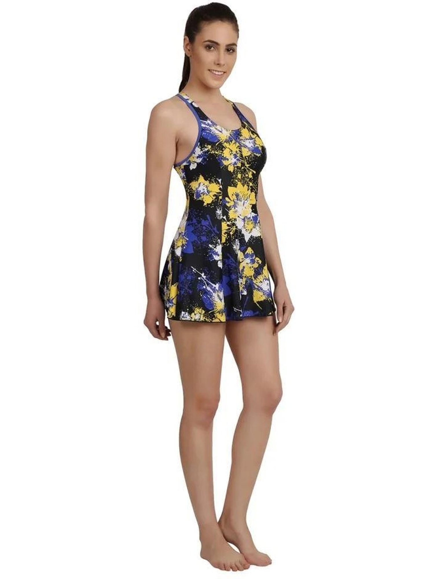 Speedo Multicolor Printed Swimsuit