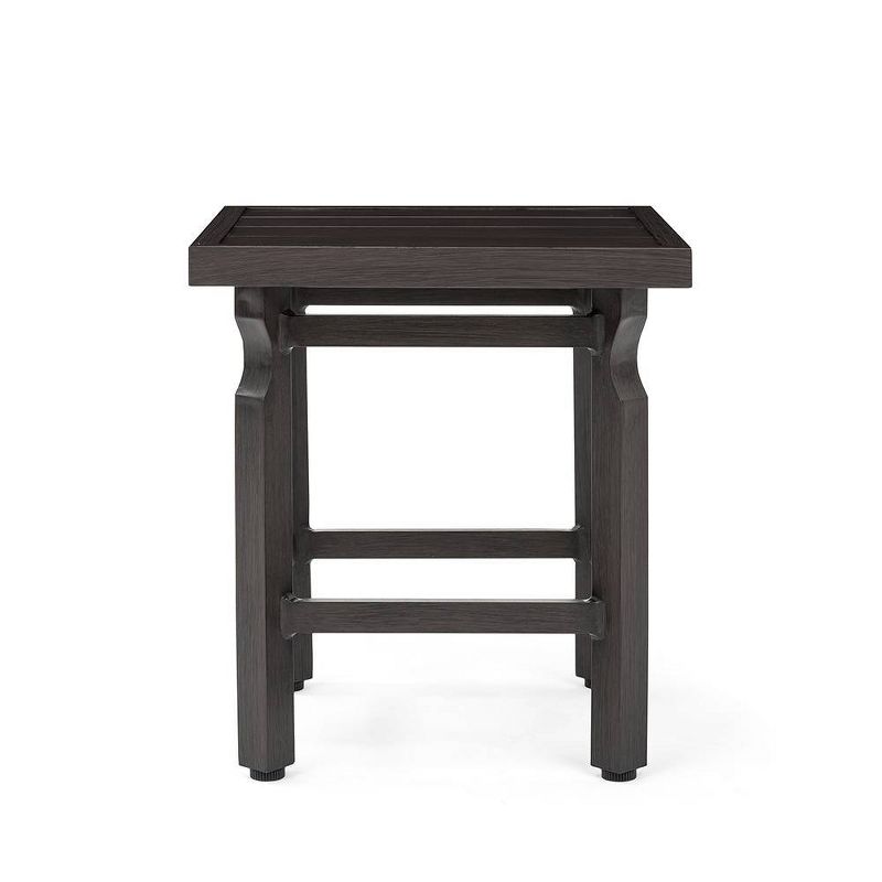 Colton Side Table with Metal Slat Top - Brown - La-Z-Boy
