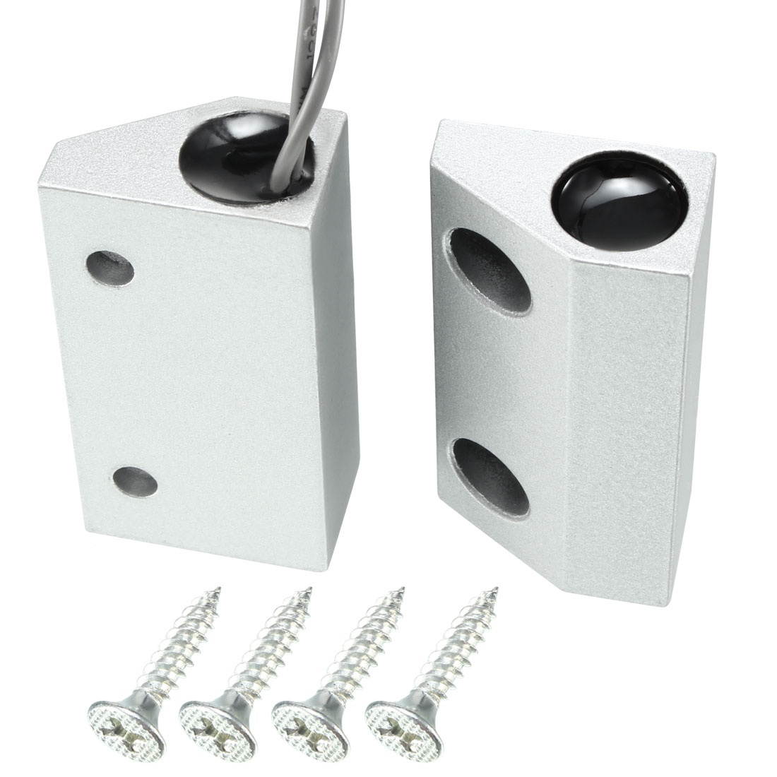 MC-56 NC Alarm Security Rolling Gate Garage Door Contact Magnetic Reed Switch Silver Gray