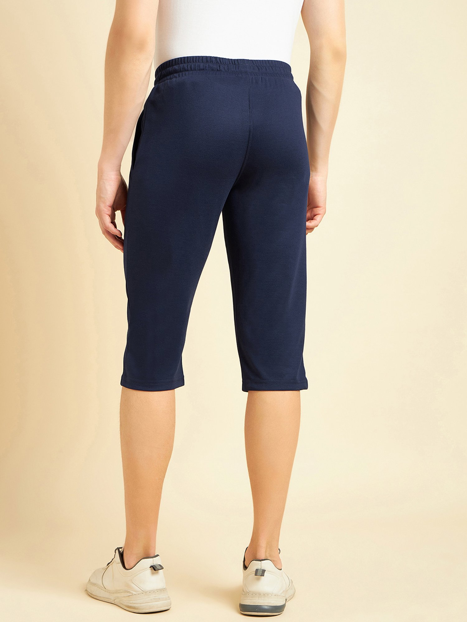 Sweet Dreams Navy Regular Fit Capris