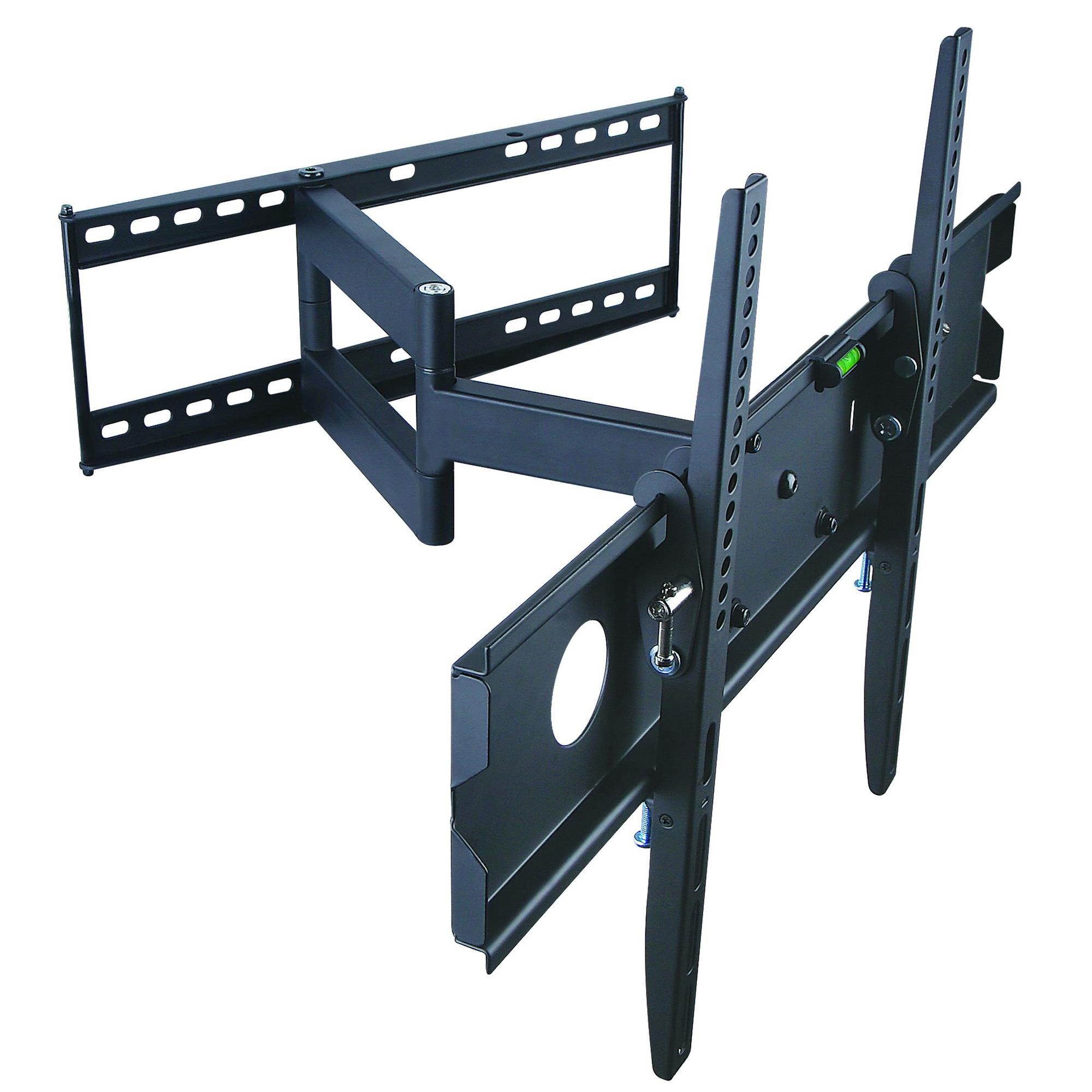 25" Black Full Motion Wall Mount Flat Panel TV