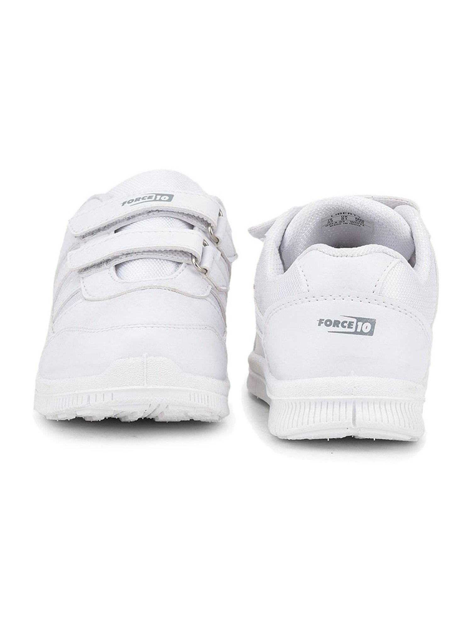 Force 10 GOLA-03 by Liberty Kids White Velcro Shoes
