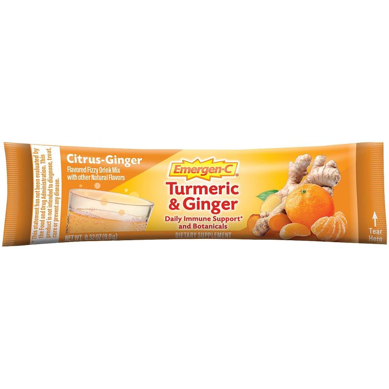 Emergen-C Turmeric & Ginger Powder - Citrus-Ginger - 18ct