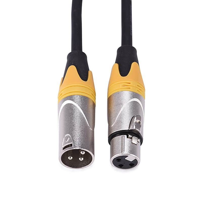 165 ft Flexible DMX Cable 3 Pin Signal XLR Male to Female Cable Wire for Stage Lighting DJ Lights 4 Packs
