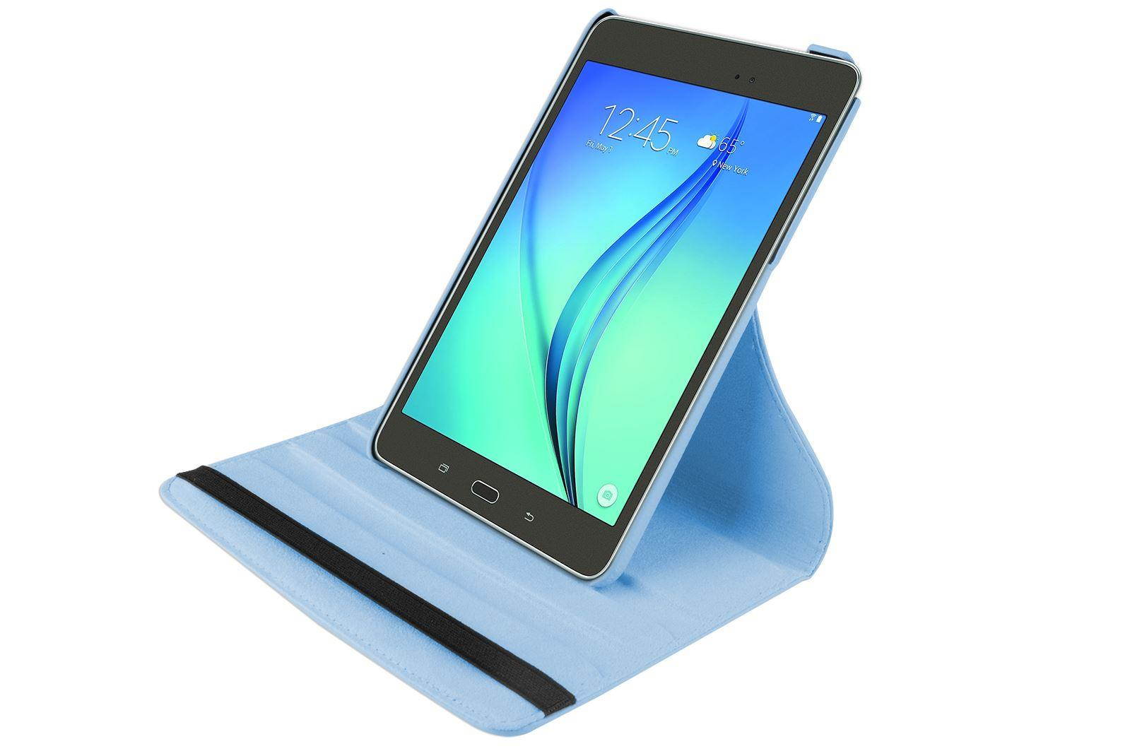 Hellfire Trading PU Leather Case 360 Rotating for Samsung Galaxy Tab A 8 T350 8" - Purple