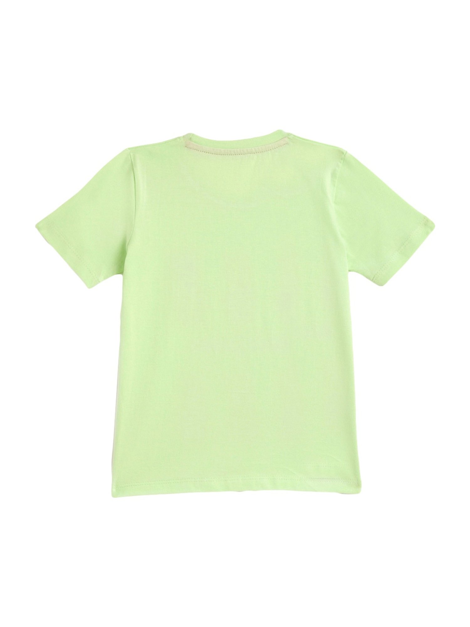 Kids Craft Mint Green Cotton Printed T-Shirt & Pants