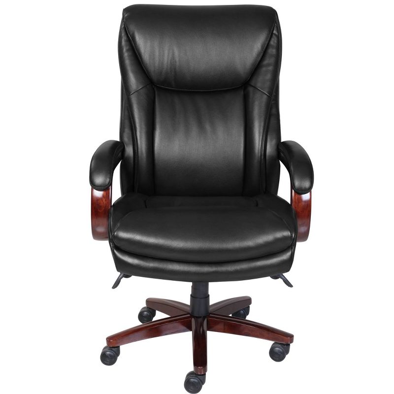 Big and Tall Edmonton Executive Bonded Leather Office Chair Black - La-Z-Boy