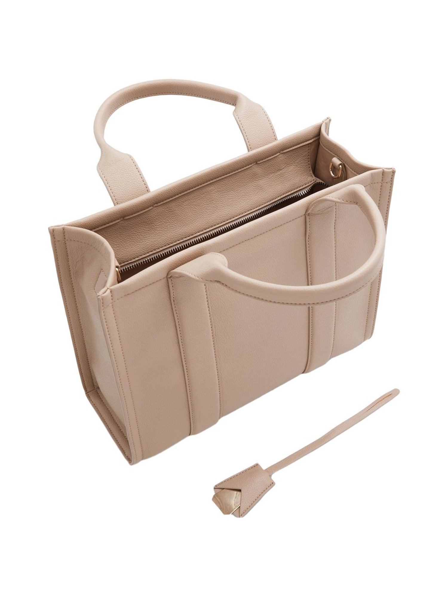 Call It Spring Pink Solid Large Tote Handbag