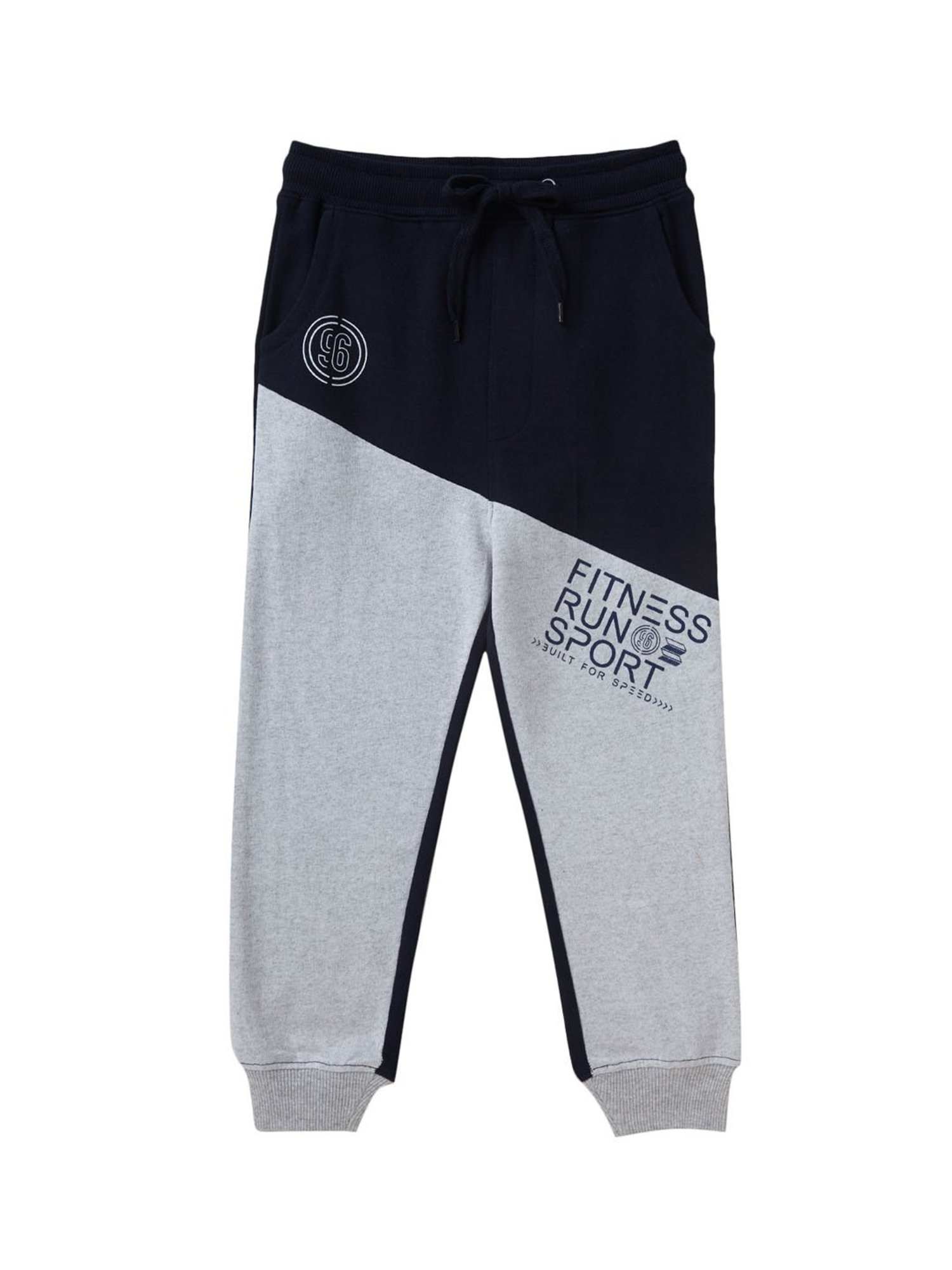 Cub McPaws Boys Grey & Navy Printed  Joggers