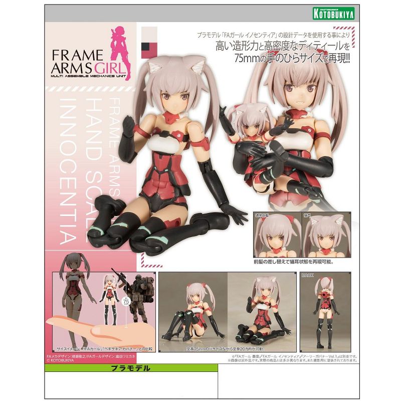 Kotobukiya Frame Arms Girl Hand Scale Innocentia 72mm Figure Model Kit