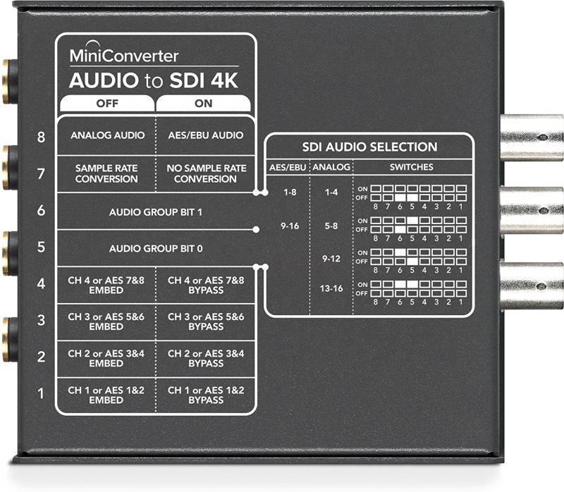 Blackmagic Design Mini Converter Audio to SDI 4K (BMD-CONVMCAUDS4K)