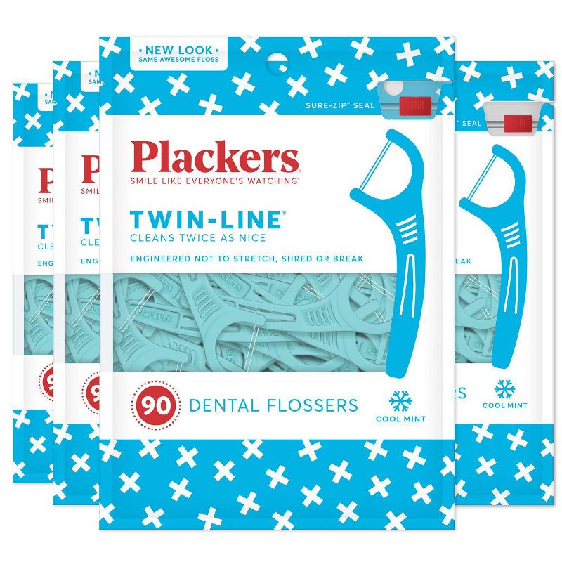 Plackers Twin Line Flosser - 90ct/4pk