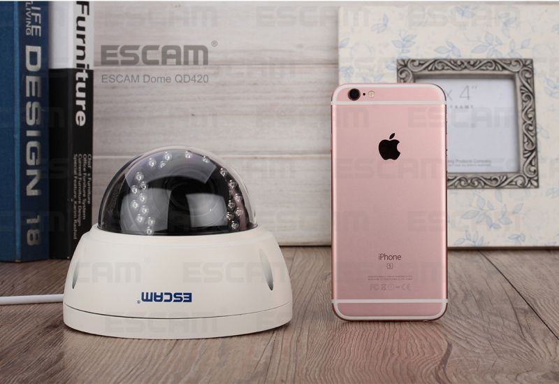 ESCAM QD420 IP Network Camera 4MP H.265 Surveillance Camera Onvif Security CCTV Dome Camera