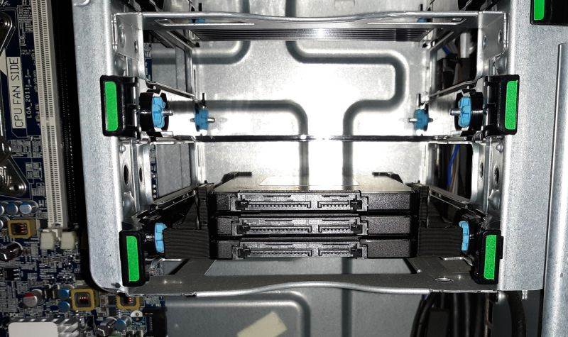 Compeve SSD/HDD Carrier Adapter Caddy Mounting Tray Bracket Bay 2.5" to 3.5" 3xSSD For HP Workstations Z210 Z220 Z230 Z400 Z420