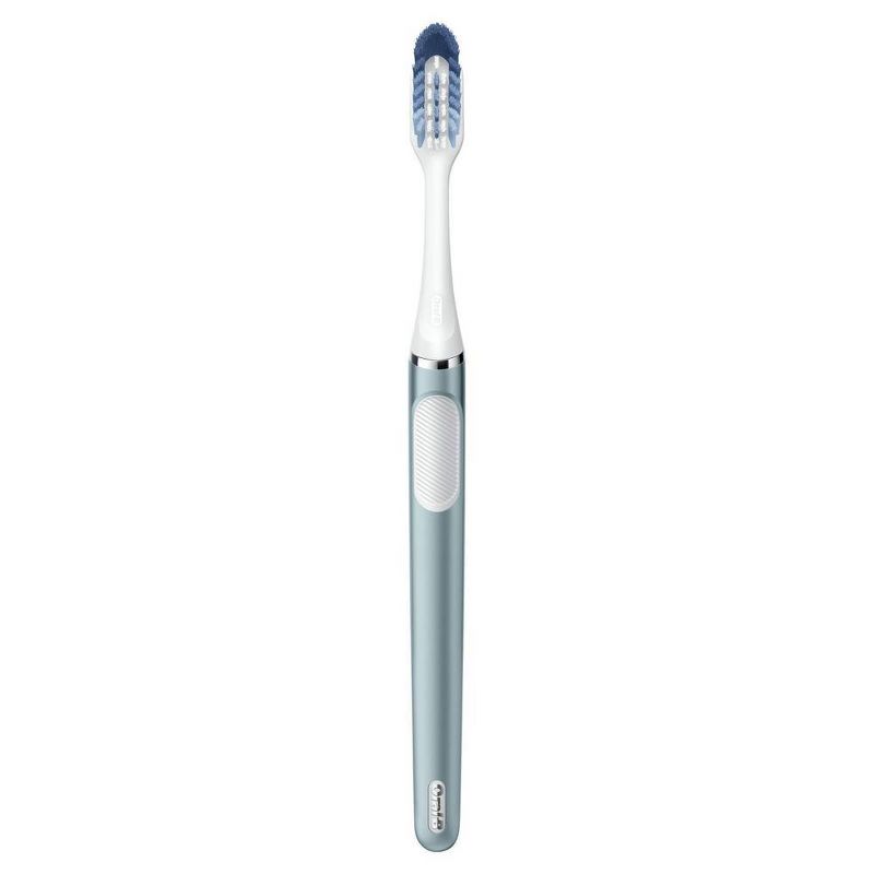 Oral-B Clic Toothbrush - Aqua with 2 Replaceable Brush Heads and Magnetic Brush Mount