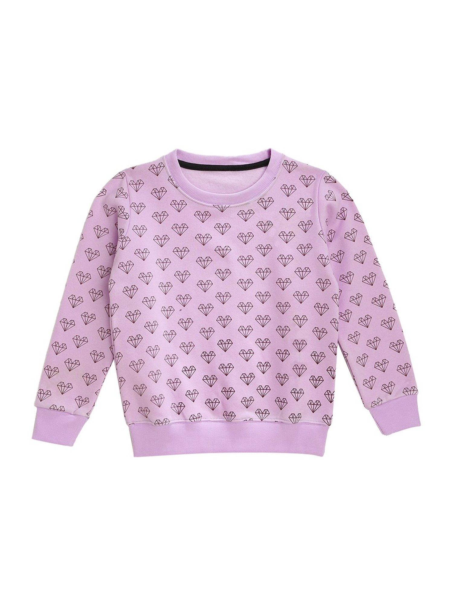 Kids Craft Purple Printed Sweatshirt