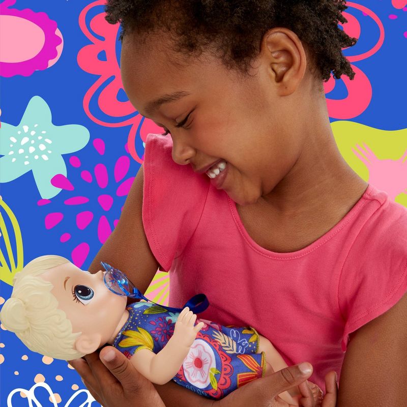 Baby Alive Baby Lil Sounds: Interactive Baby Doll - Blue Dress