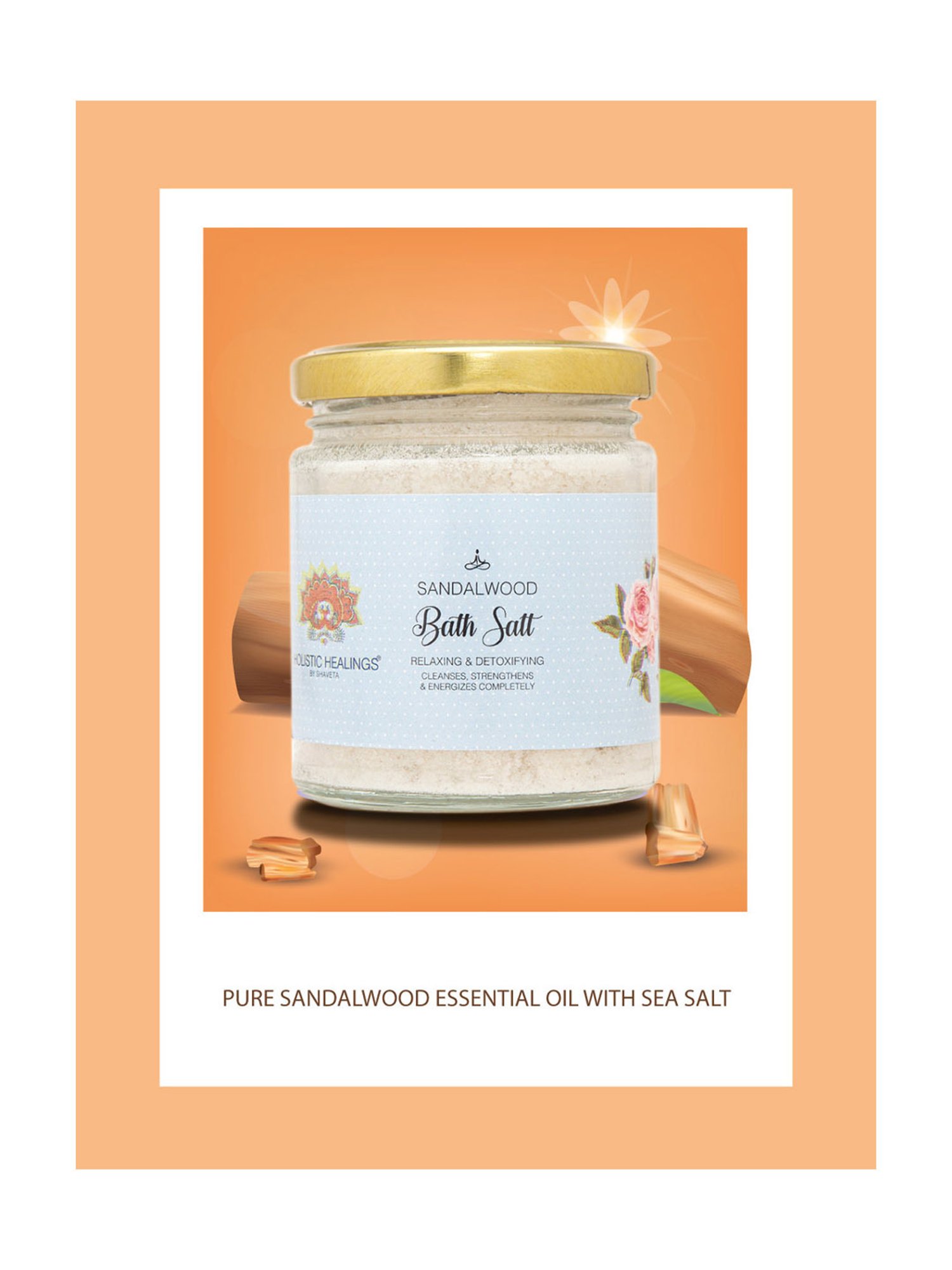 Holistic Healings By Shaveta Bath Salt Sandalwood - 200 gm