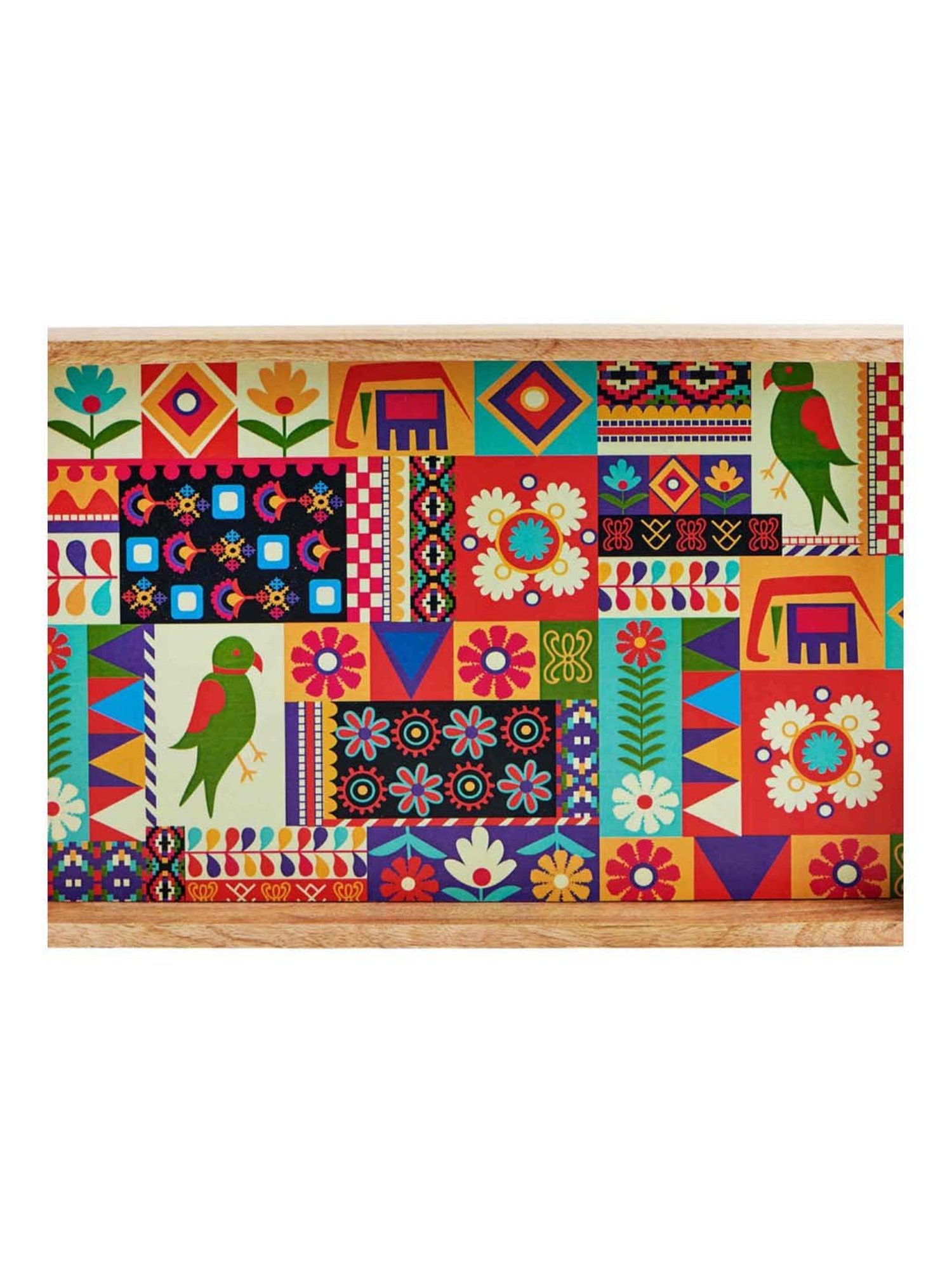 Gibson Home 18" x 24" Ceramic Gracious Rectangular Serving Platter