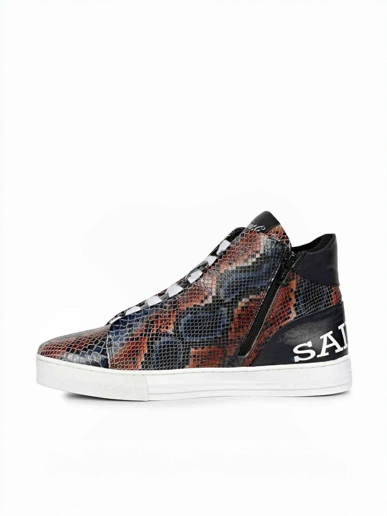 Saint G Men's Devon Blue Ankle High Sneakers