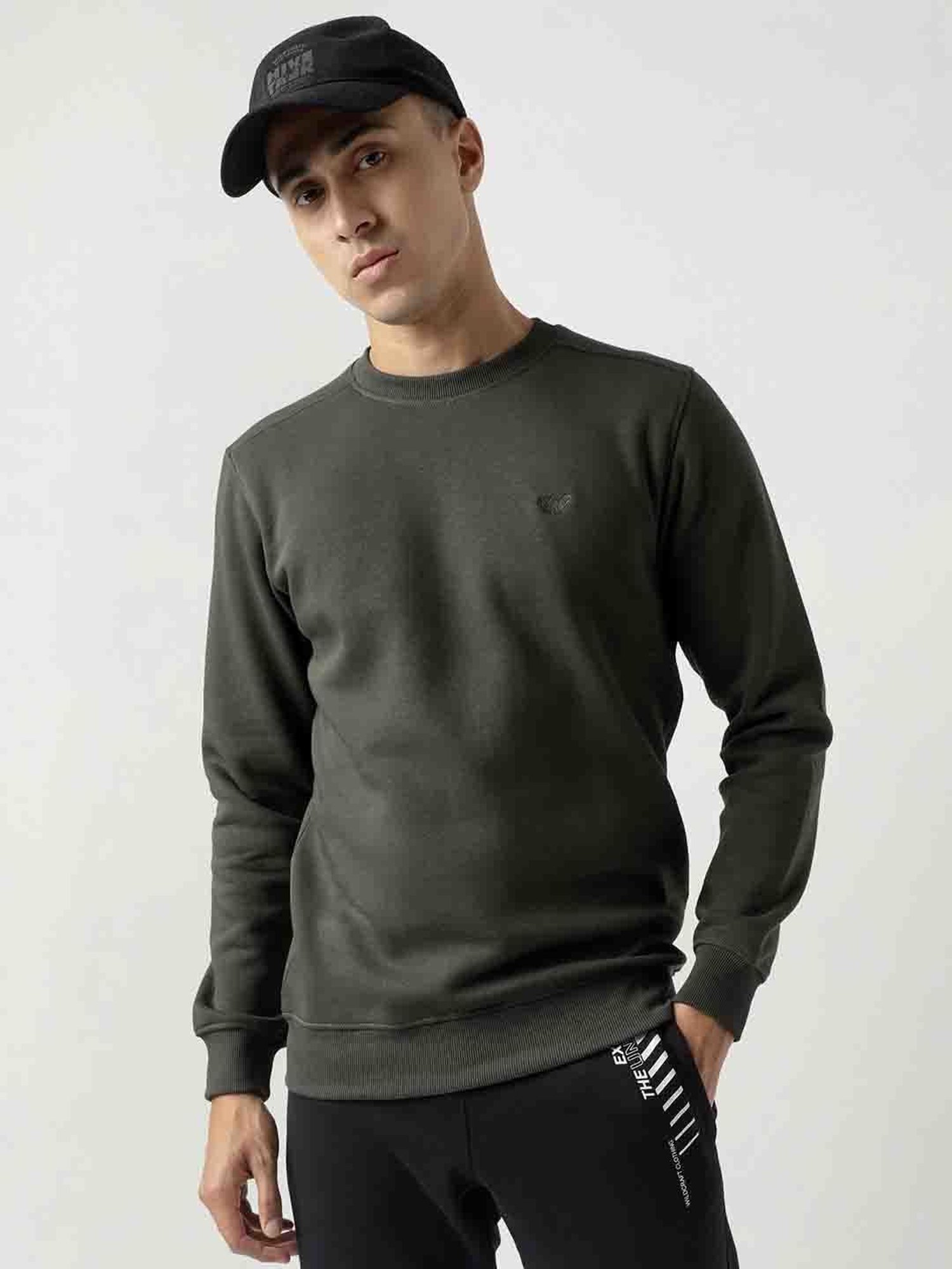 Wildcraft Olive Regular Fit Sweatshirt